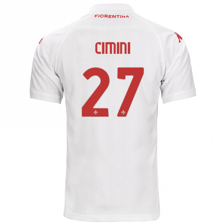 Kids Football Linda Tucceri Cimini #27 White Away Jersey 2024/25 T-Shirt