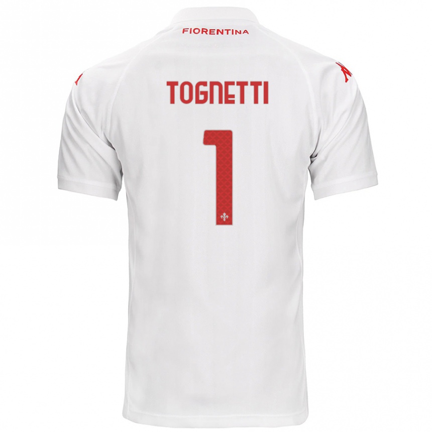 Kids Football Laerte Tognetti #1 White Away Jersey 2024/25 T-Shirt