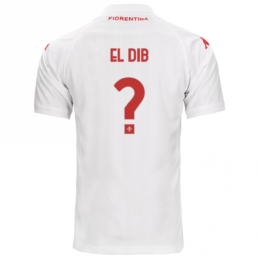 Kids Football Karim El Dib #0 White Away Jersey 2024/25 T-Shirt