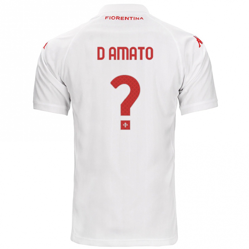 Kids Football Gabriele D'amato #0 White Away Jersey 2024/25 T-Shirt