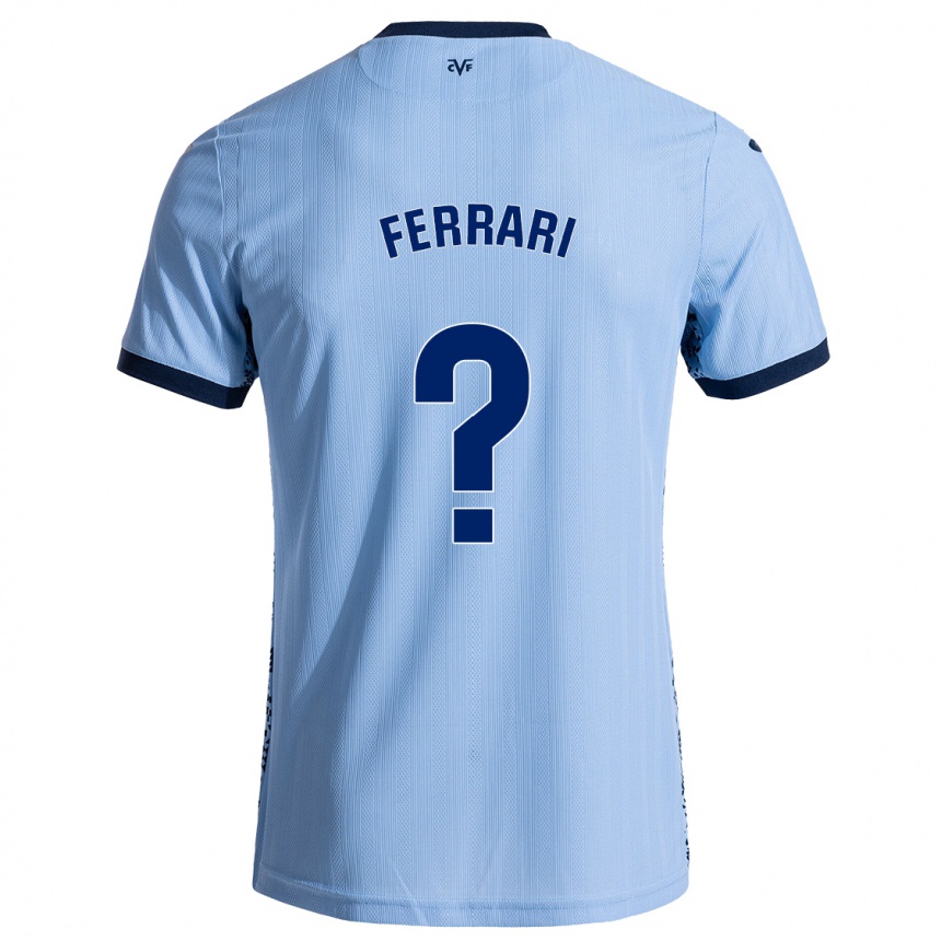 Kids Football Andrés Ferrari #0 Sky Blue Away Jersey 2024/25 T-Shirt