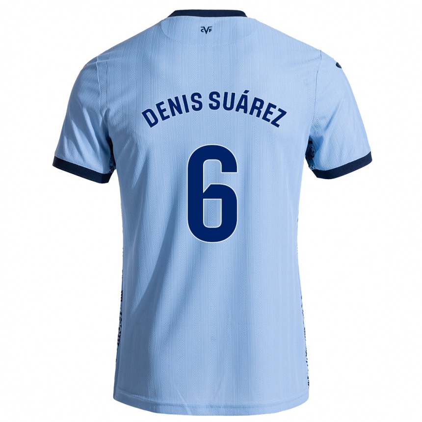 Kids Football Denis Suárez #6 Sky Blue Away Jersey 2024/25 T-Shirt