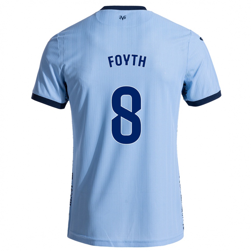 Kids Football Juan Foyth #8 Sky Blue Away Jersey 2024/25 T-Shirt