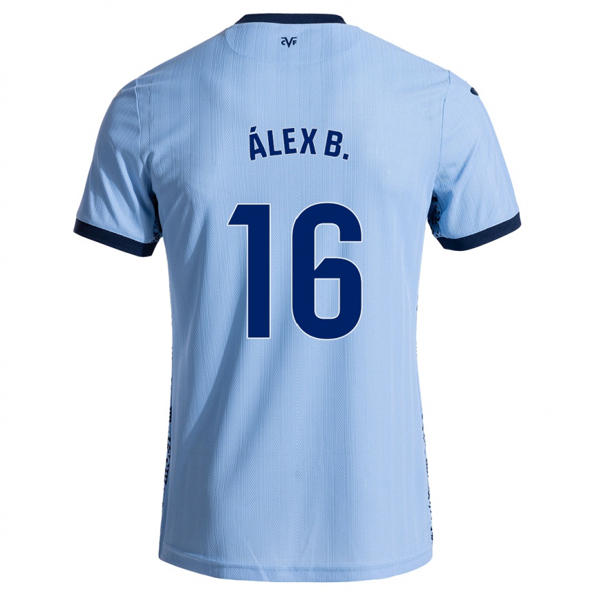 Kids Football Álex Baena #16 Sky Blue Away Jersey 2024/25 T-Shirt