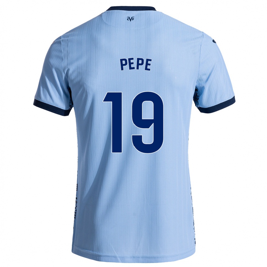 Kids Football Nicolas Pepe #19 Sky Blue Away Jersey 2024/25 T-Shirt