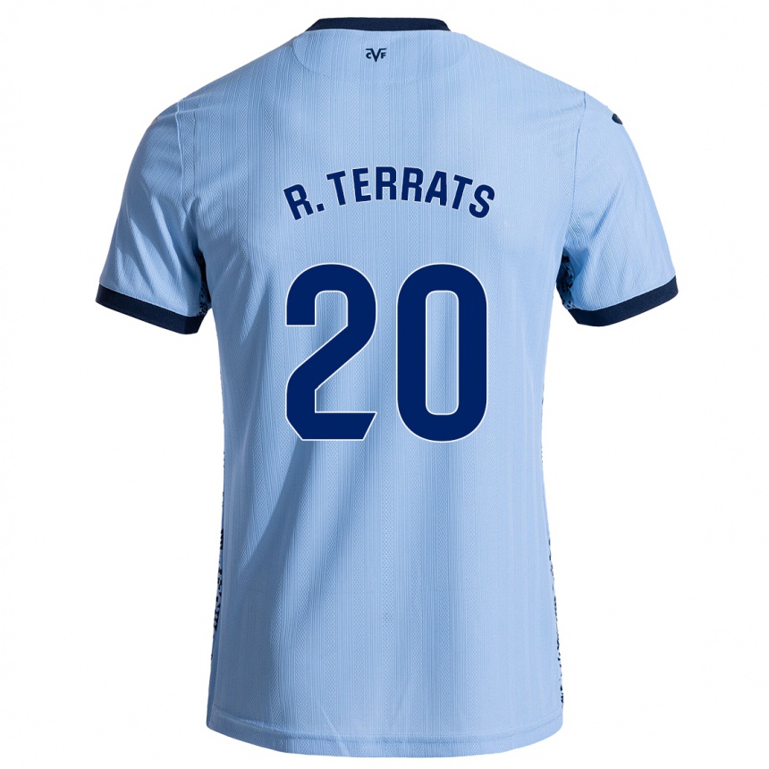 Kids Football Ramón Terrats #20 Sky Blue Away Jersey 2024/25 T-Shirt