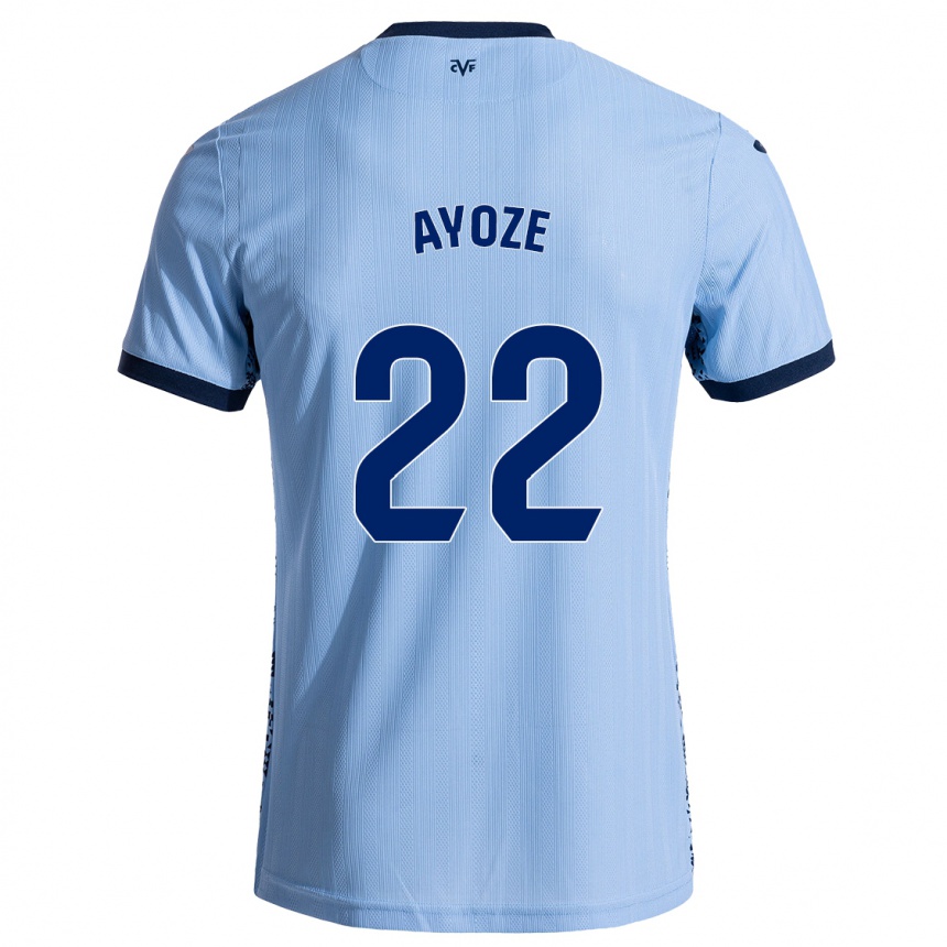 Kids Football Ayoze Pérez #22 Sky Blue Away Jersey 2024/25 T-Shirt