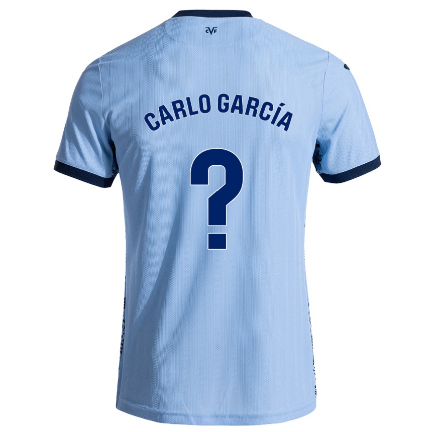 Kids Football Carlo García #0 Sky Blue Away Jersey 2024/25 T-Shirt