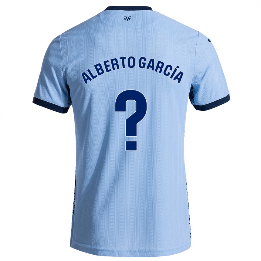 Kids Football Alberto García #0 Sky Blue Away Jersey 2024/25 T-Shirt