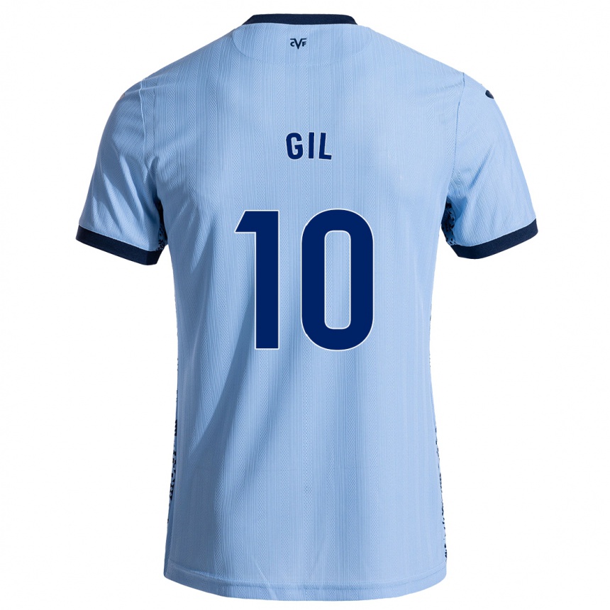 Kids Football Markel Gil #10 Sky Blue Away Jersey 2024/25 T-Shirt