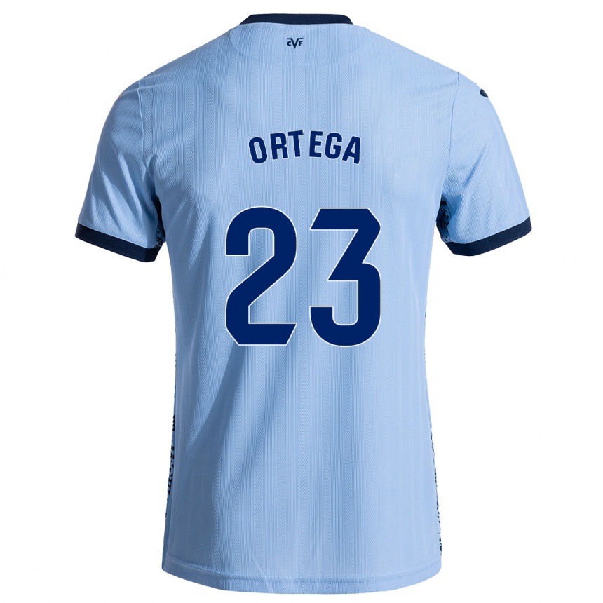 Kids Football Jordi Ortega #23 Sky Blue Away Jersey 2024/25 T-Shirt