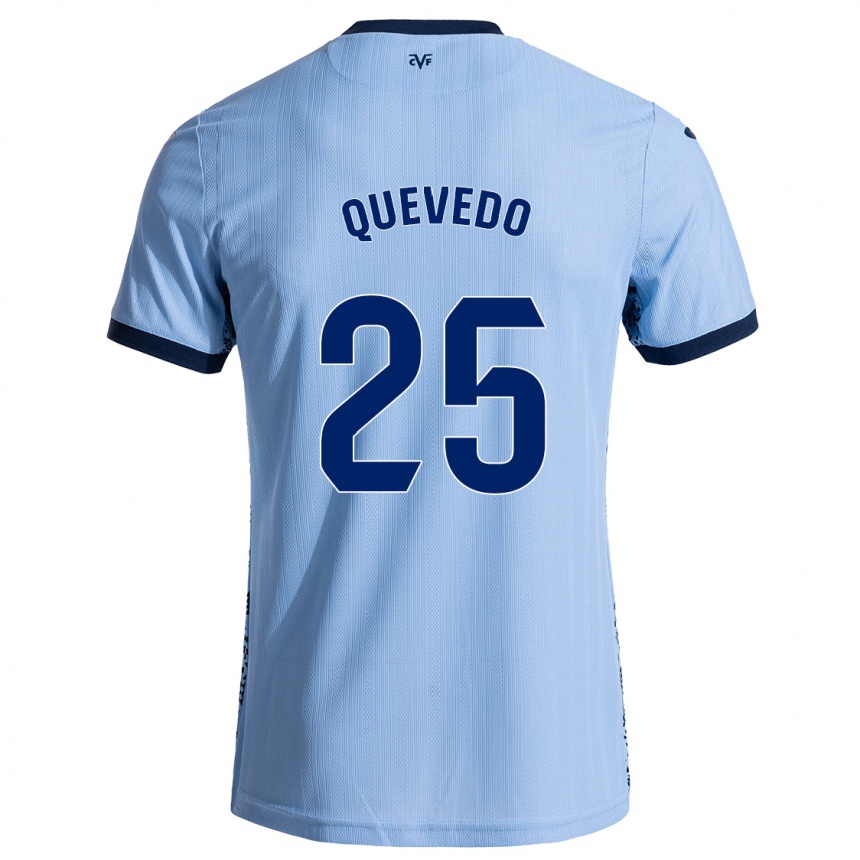 Kids Football Alex Quevedo #25 Sky Blue Away Jersey 2024/25 T-Shirt