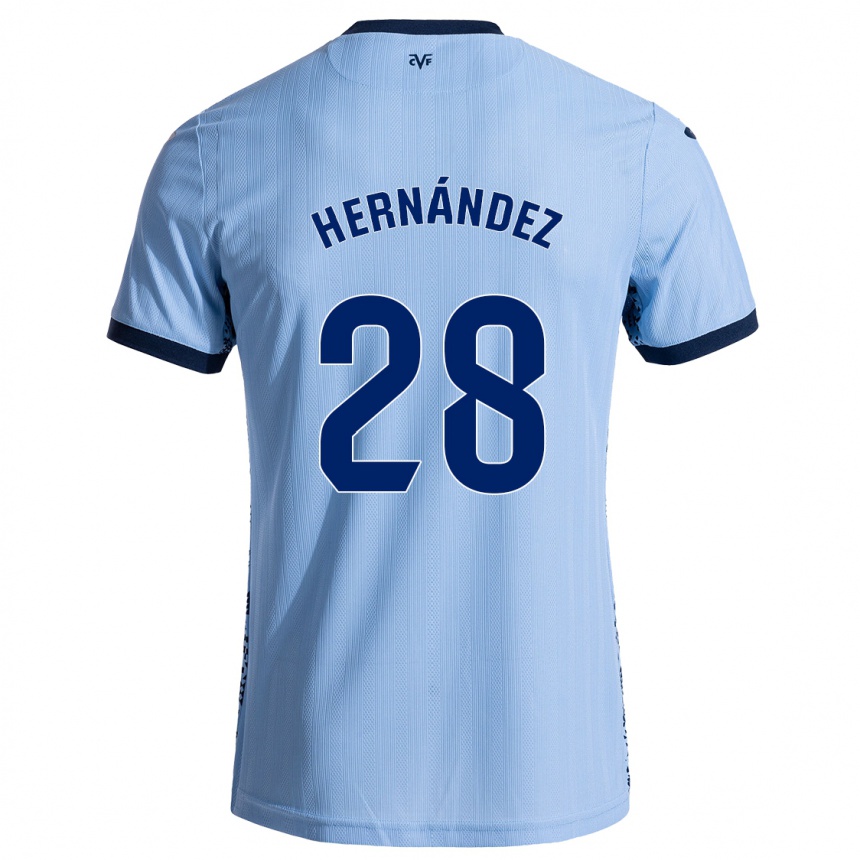 Kids Football Gerard Hernández #28 Sky Blue Away Jersey 2024/25 T-Shirt