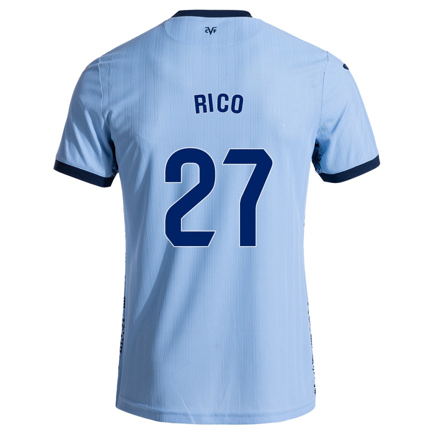 Kids Football Vera Rico #27 Sky Blue Away Jersey 2024/25 T-Shirt