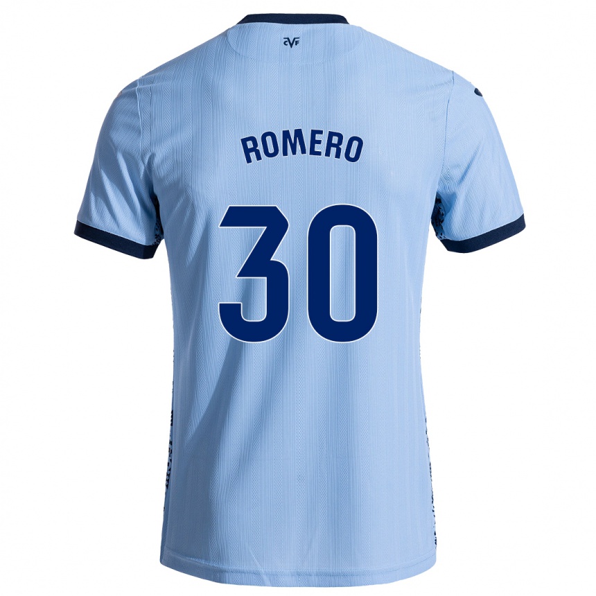 Kids Football Lucía Romero #30 Sky Blue Away Jersey 2024/25 T-Shirt