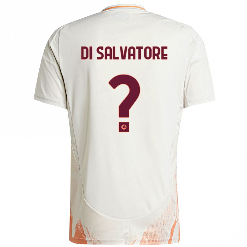 Kids Football Diego Di Salvatore #0 Cream White Orange Away Jersey 2024/25 T-Shirt