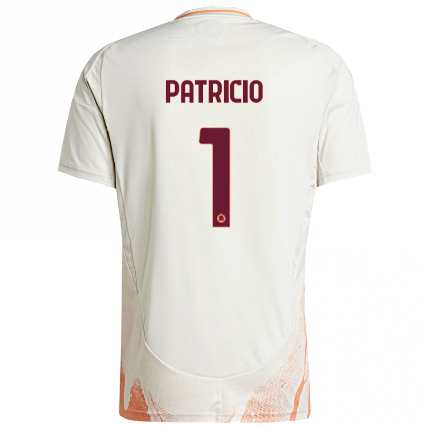 Kids Football Rui Patrício #1 Cream White Orange Away Jersey 2024/25 T-Shirt