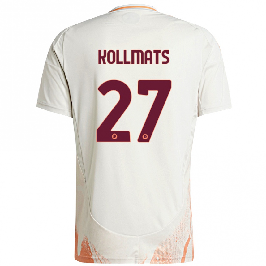 Kids Football Beata Kollmats #27 Cream White Orange Away Jersey 2024/25 T-Shirt