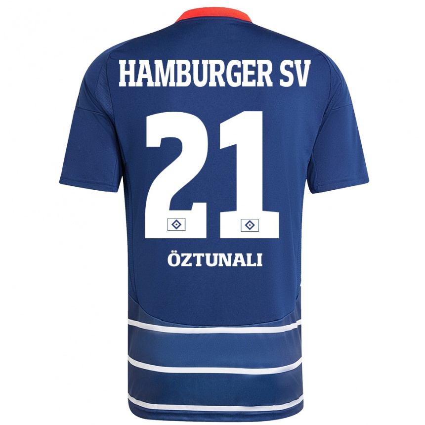 Kids Football Levin Öztunali #21 Dark Blue Away Jersey 2024/25 T-Shirt