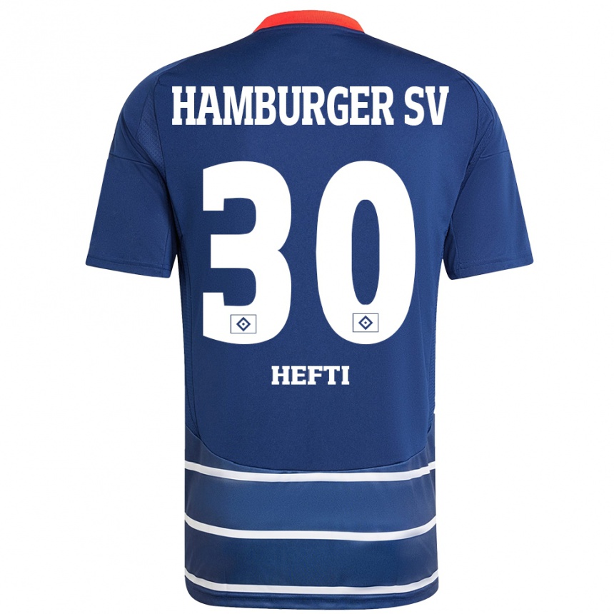 Kids Football Silvan Hefti #30 Dark Blue Away Jersey 2024/25 T-Shirt