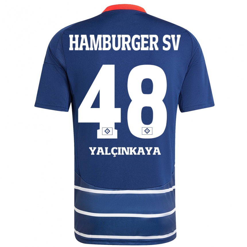 Kids Football Bilal Yalcinkaya #48 Dark Blue Away Jersey 2024/25 T-Shirt