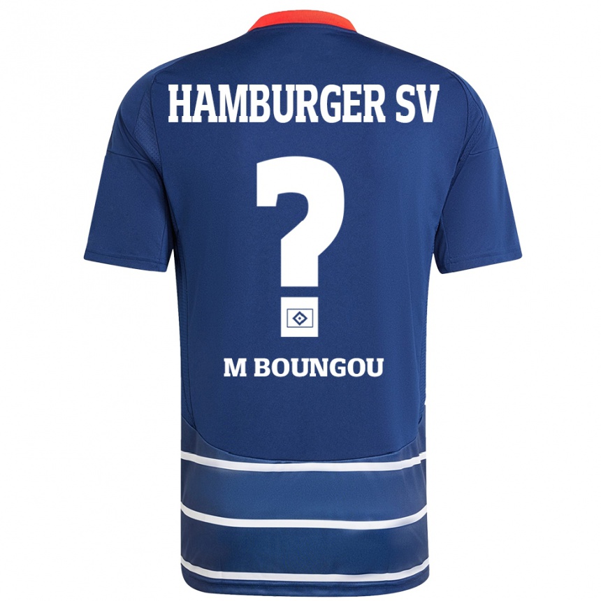 Kids Football Edmond Loubongo-M'boungou #0 Dark Blue Away Jersey 2024/25 T-Shirt