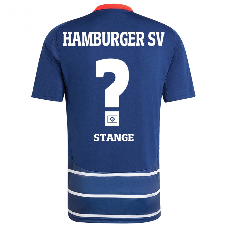 Kids Football Tobias Stange #0 Dark Blue Away Jersey 2024/25 T-Shirt