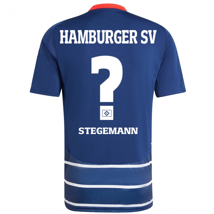 Kids Football Jean-Pierre Stegemann #0 Dark Blue Away Jersey 2024/25 T-Shirt