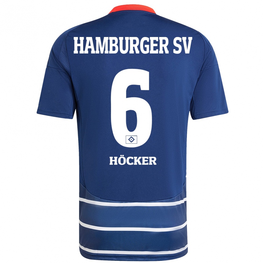 Kids Football Tiziano Höcker #6 Dark Blue Away Jersey 2024/25 T-Shirt