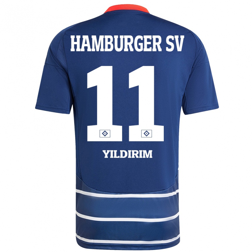 Kids Football Mehmet Yildirim #11 Dark Blue Away Jersey 2024/25 T-Shirt