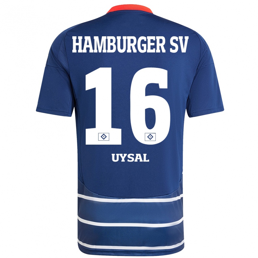 Kids Football Samed Uysal #16 Dark Blue Away Jersey 2024/25 T-Shirt