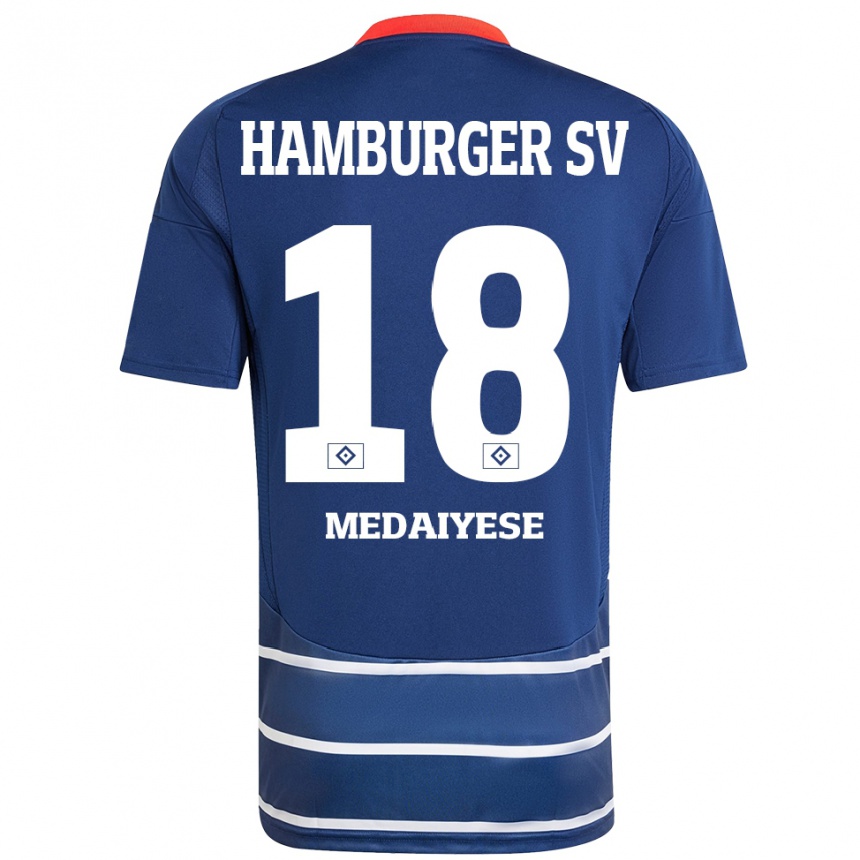 Kids Football Olamide Medaiyese #18 Dark Blue Away Jersey 2024/25 T-Shirt