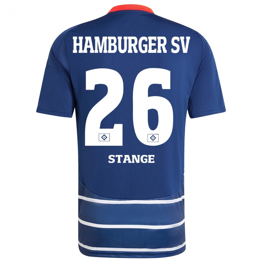 Kids Football Otto Stange #26 Dark Blue Away Jersey 2024/25 T-Shirt