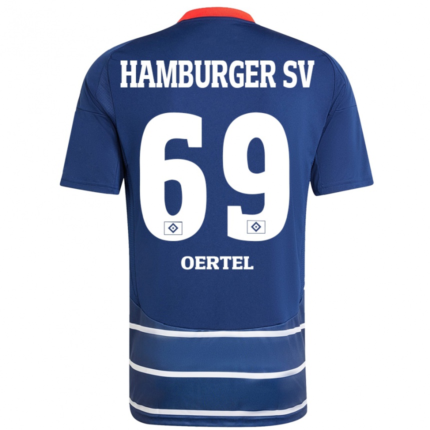 Kids Football Jan Oertel #69 Dark Blue Away Jersey 2024/25 T-Shirt