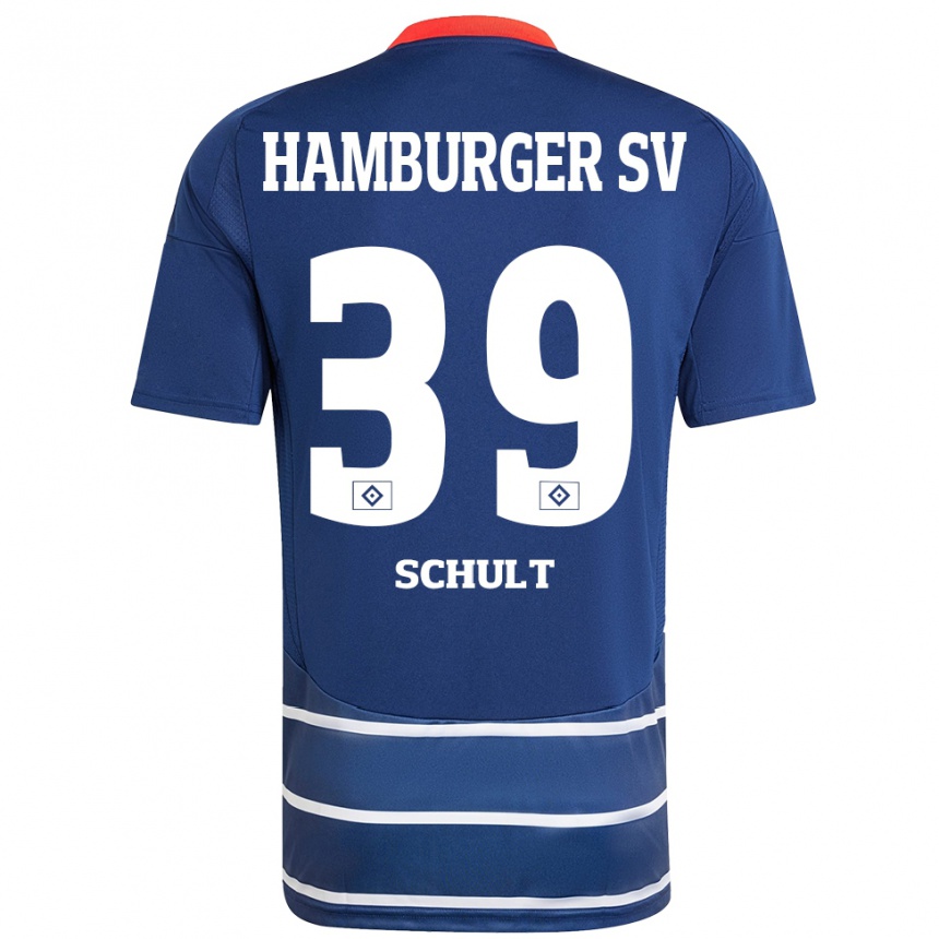 Kids Football Almuth Schult #39 Dark Blue Away Jersey 2024/25 T-Shirt