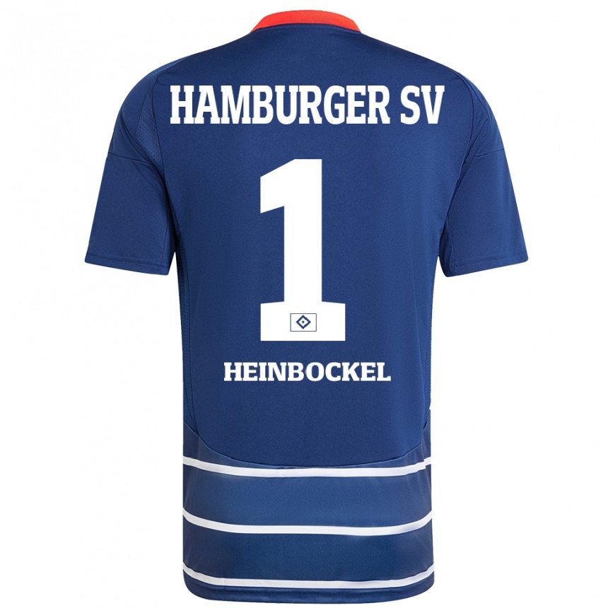 Kids Football Simon Heinbockel #1 Dark Blue Away Jersey 2024/25 T-Shirt