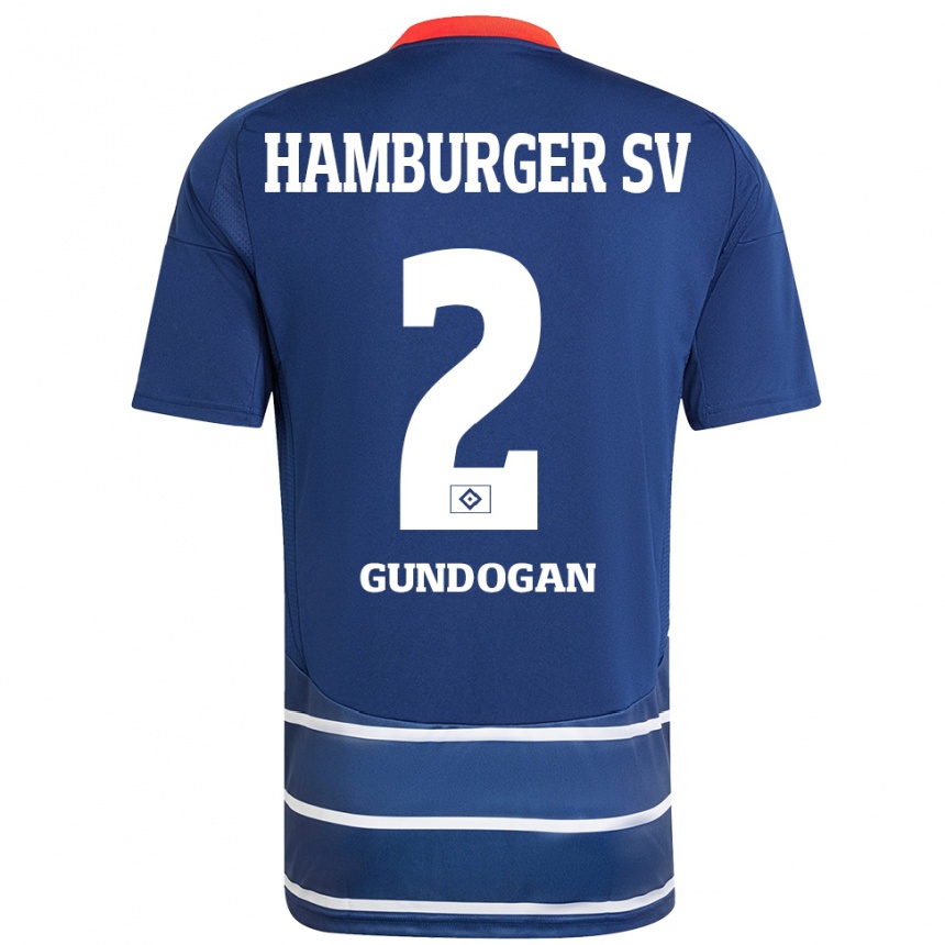 Kids Football Haci Gündogan #2 Dark Blue Away Jersey 2024/25 T-Shirt