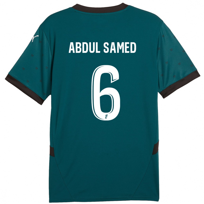 Kids Football Salis Abdul Samed #6 Dark Green Away Jersey 2024/25 T-Shirt