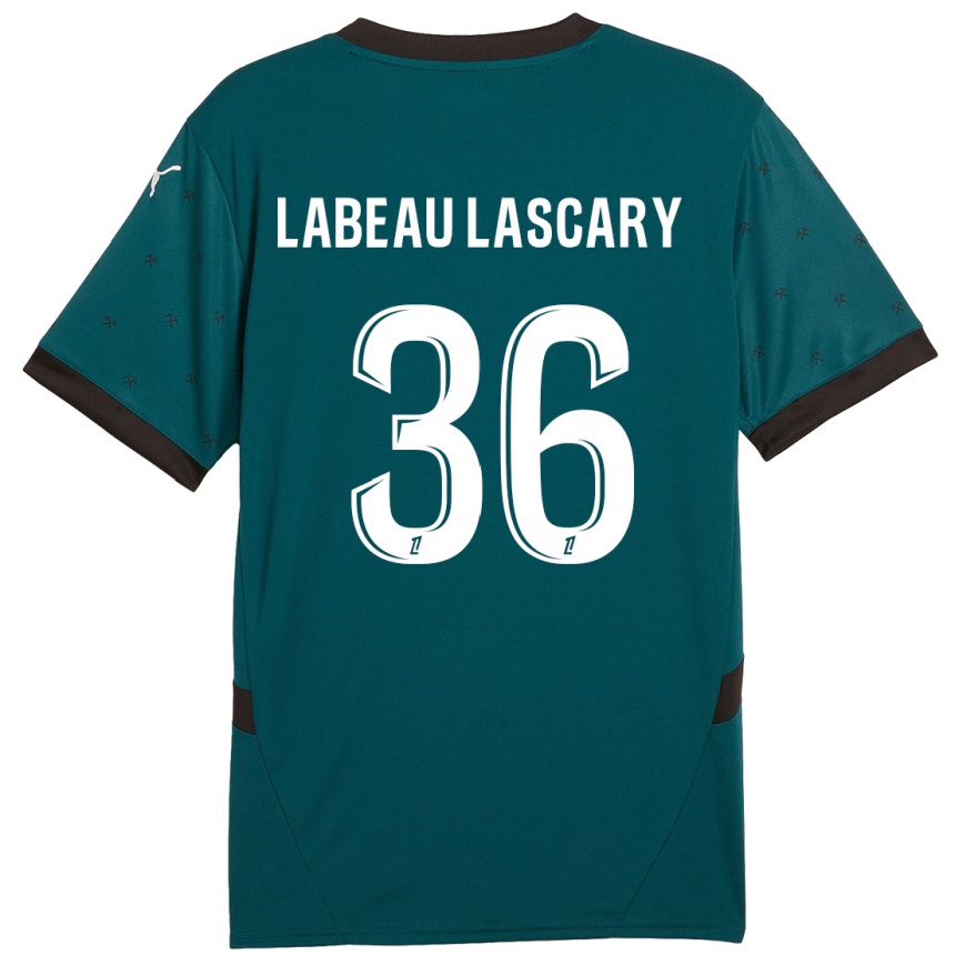 Kids Football Rémy Labeau Lascary #36 Dark Green Away Jersey 2024/25 T-Shirt