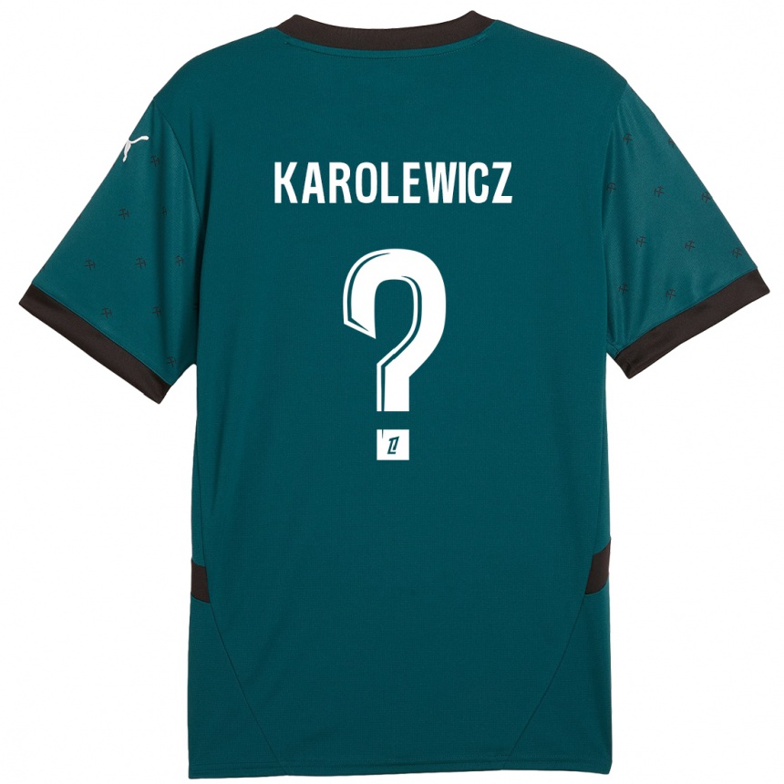 Kids Football Roman Karolewicz #0 Dark Green Away Jersey 2024/25 T-Shirt