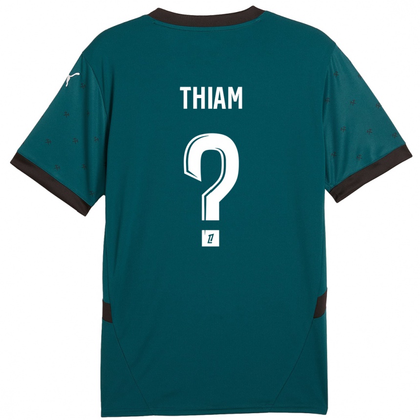 Kids Football Mamadou Thiam #0 Dark Green Away Jersey 2024/25 T-Shirt