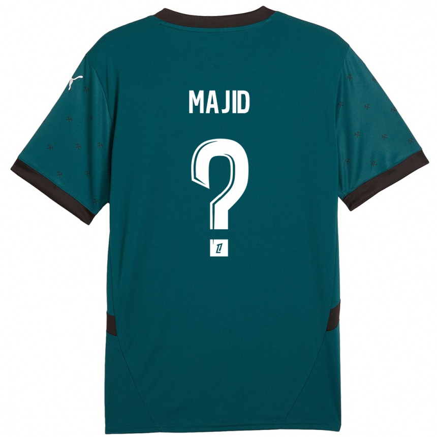 Kids Football Ahmed Majid #0 Dark Green Away Jersey 2024/25 T-Shirt