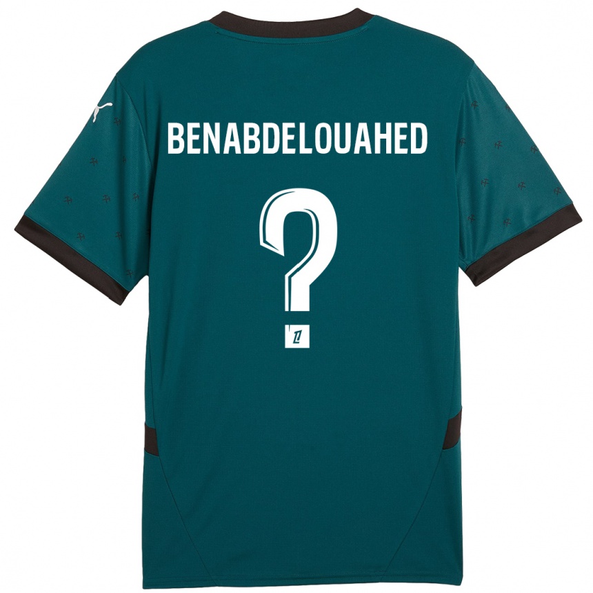 Kids Football Kaïs Benabdelouahed #0 Dark Green Away Jersey 2024/25 T-Shirt