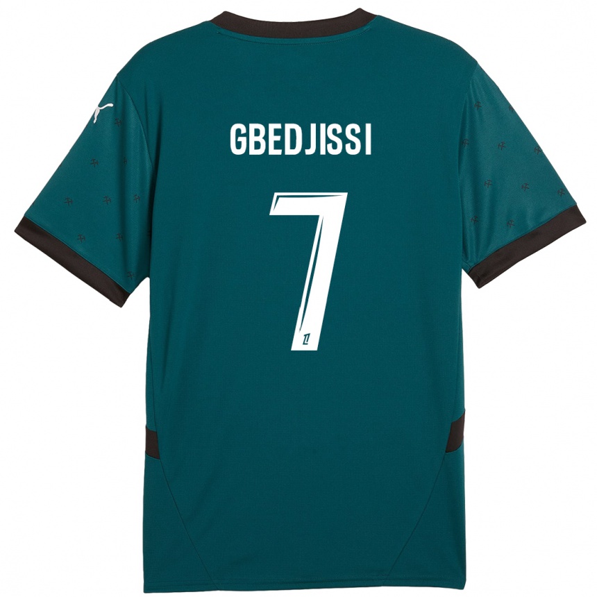 Kids Football Aude Gbedjissi #7 Dark Green Away Jersey 2024/25 T-Shirt