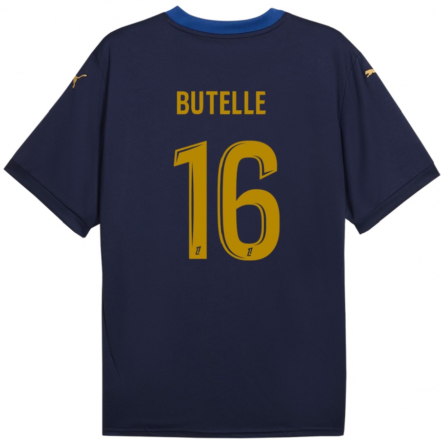 Kids Football Ludovic Butelle #16 Navy Gold Away Jersey 2024/25 T-Shirt