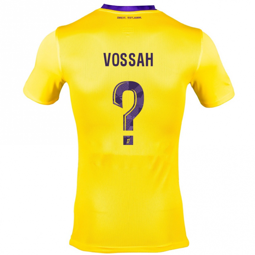 Kids Football Alexis Vossah #0 Yellow Purple Away Jersey 2024/25 T-Shirt