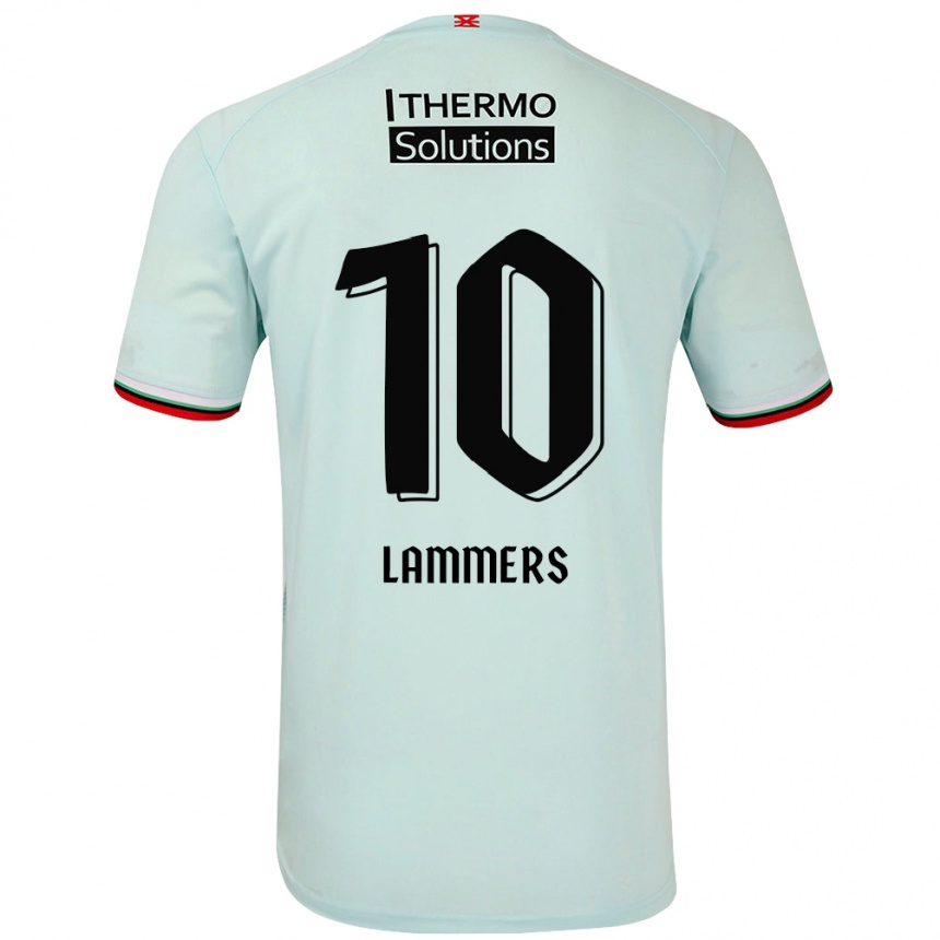 Kids Football Sam Lammers #10 Light Green Away Jersey 2024/25 T-Shirt