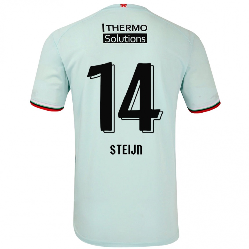 Kids Football Sem Steijn #14 Light Green Away Jersey 2024/25 T-Shirt