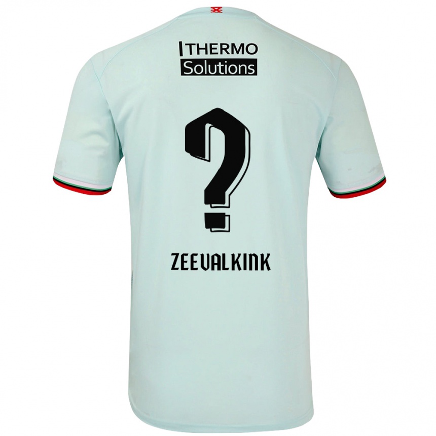 Kids Football Leco Zeevalkink #0 Light Green Away Jersey 2024/25 T-Shirt