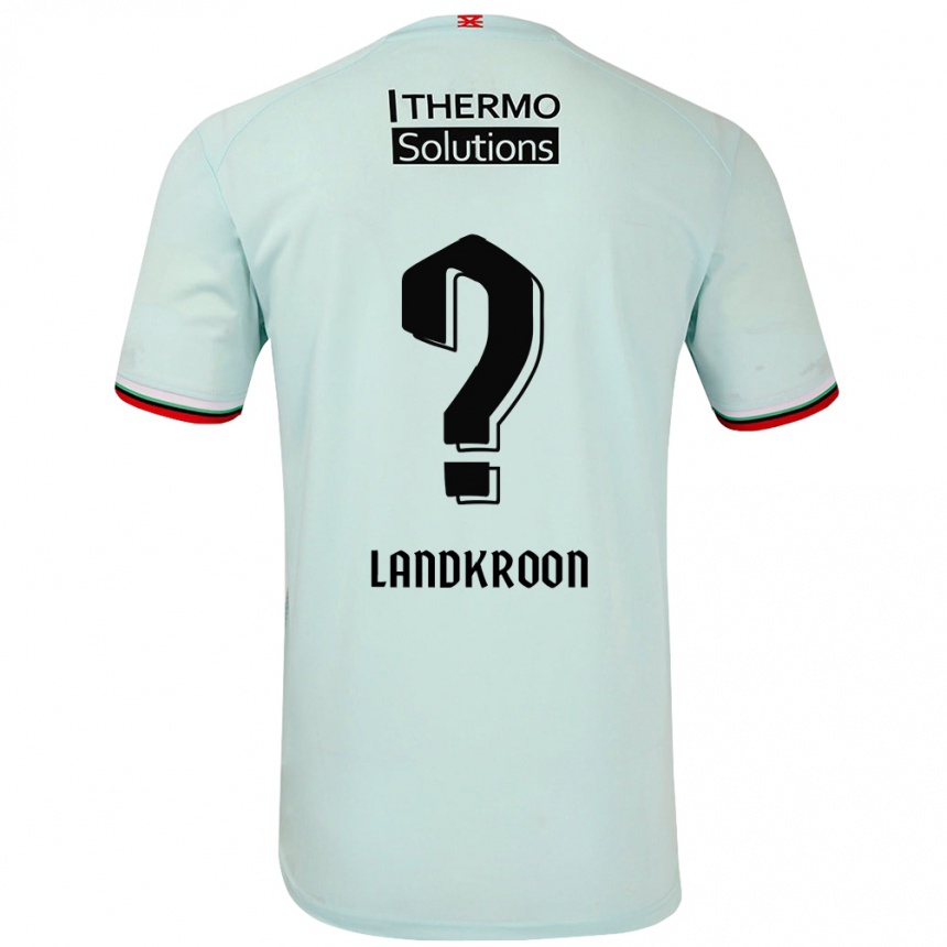 Kids Football Kick Landkroon #0 Light Green Away Jersey 2024/25 T-Shirt